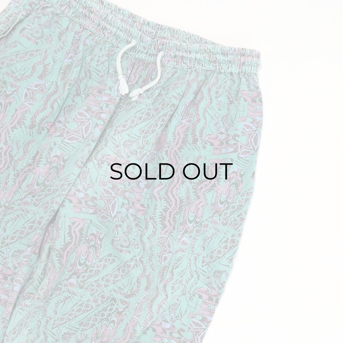 画像5: 80's PACIFIC MOTION COTTON ALL OVER PATTERN EASY BEACH PANTS (5)