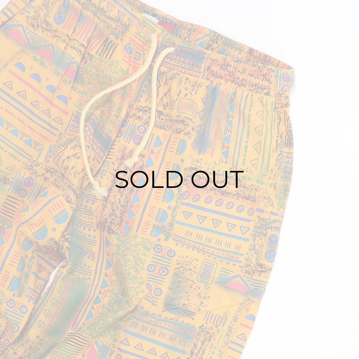 画像5: 80's LE SAINT INTERNATIONAL COTTON ALL OVER PATTERN EASY BEACH PANTS (5)