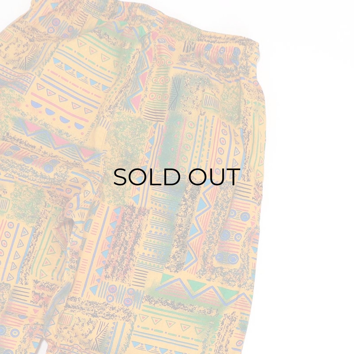 画像8: 80's LE SAINT INTERNATIONAL COTTON ALL OVER PATTERN EASY BEACH PANTS (8)