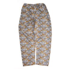 画像2: 80's LONDON WAX PRINTED COTTON ALL OVER PATTERN EASY BEACH PANTS (2)