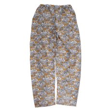 画像4: 80's LONDON WAX PRINTED COTTON ALL OVER PATTERN EASY BEACH PANTS (4)