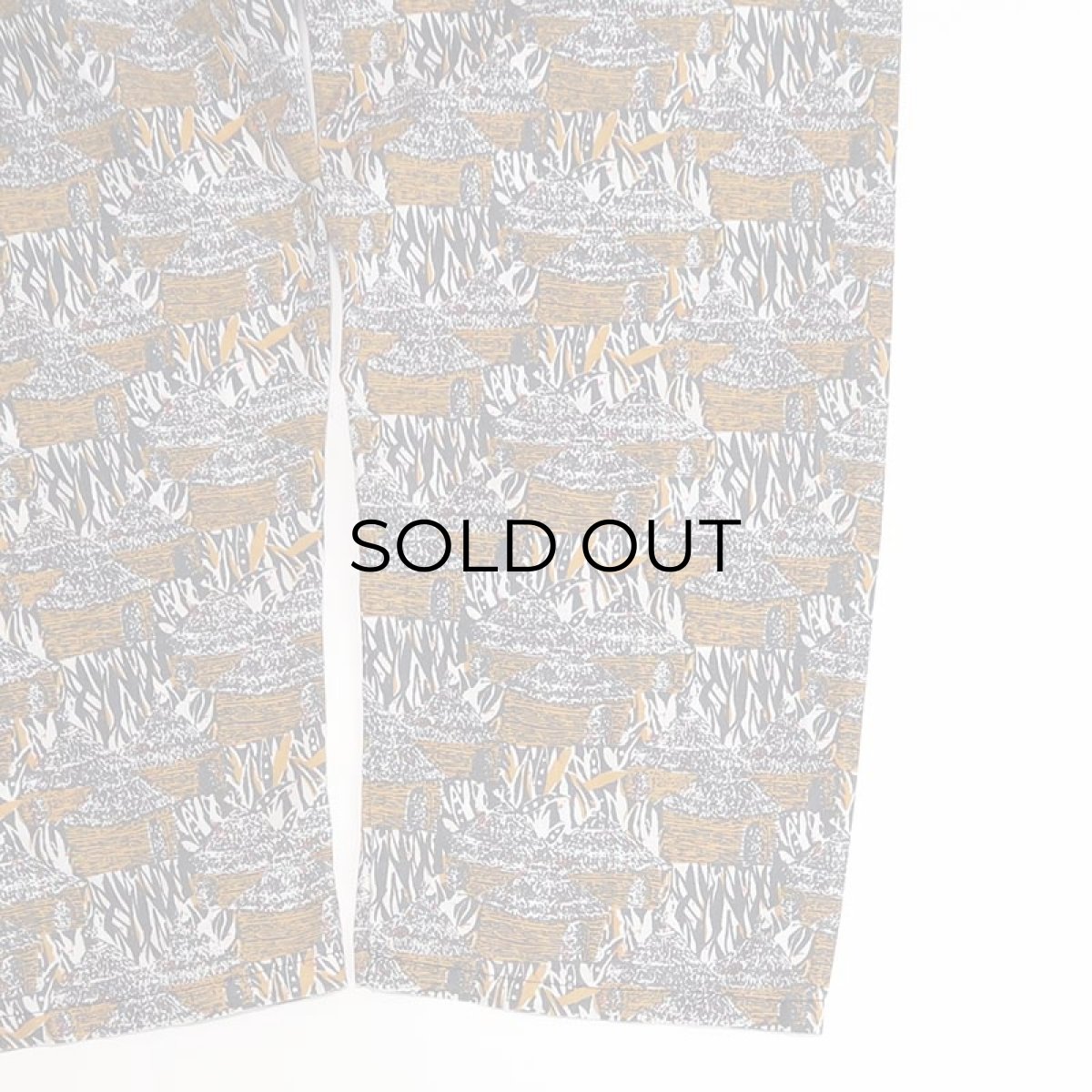 画像6: 80's LONDON WAX PRINTED COTTON ALL OVER PATTERN EASY BEACH PANTS (6)