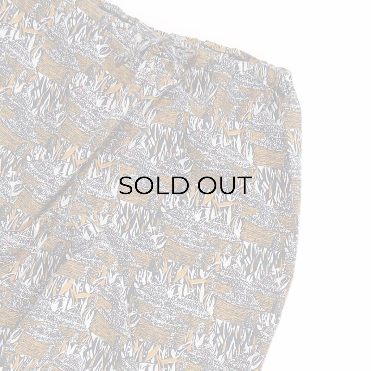 画像5: 80's LONDON WAX PRINTED COTTON ALL OVER PATTERN EASY BEACH PANTS (5)