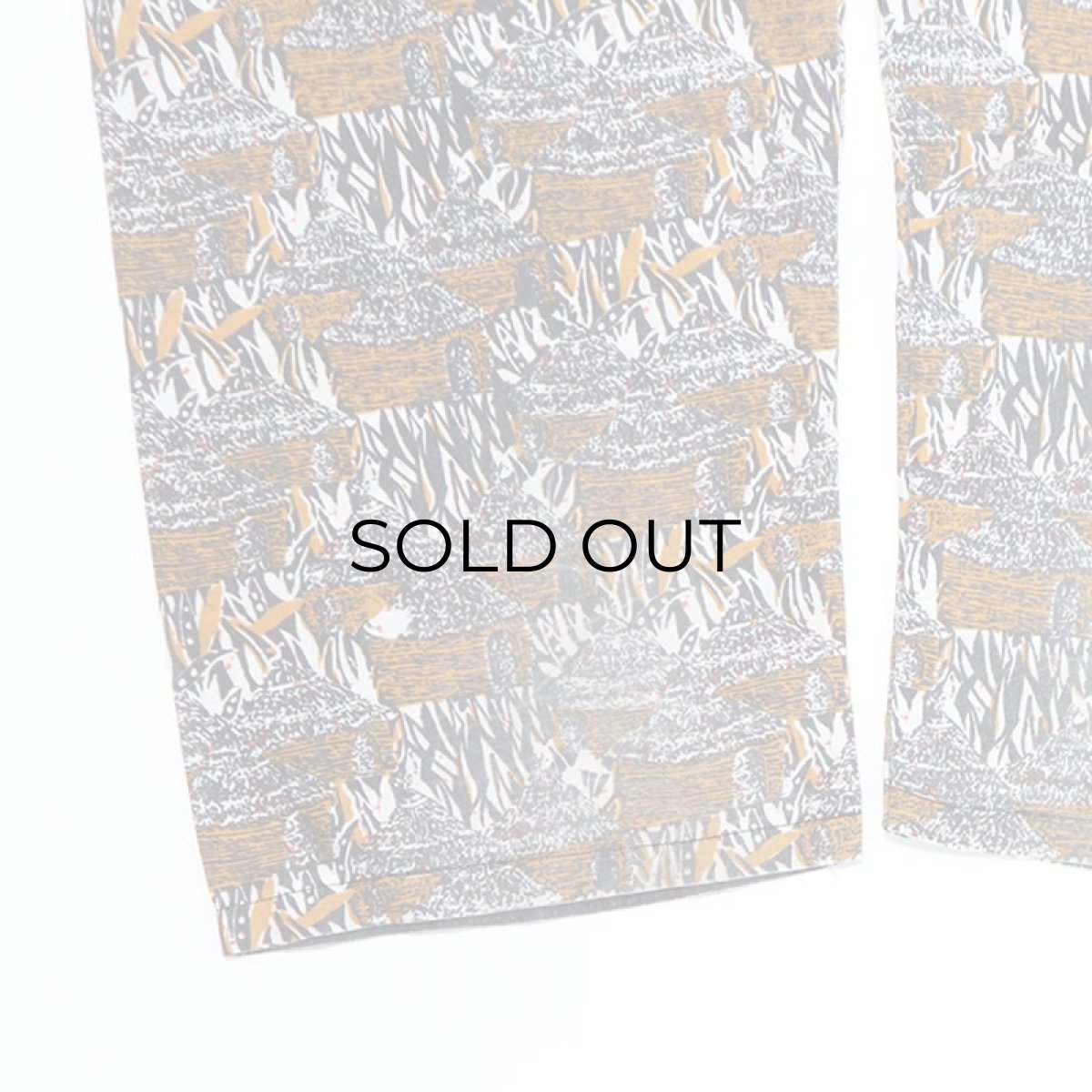 画像10: 80's LONDON WAX PRINTED COTTON ALL OVER PATTERN EASY BEACH PANTS (10)