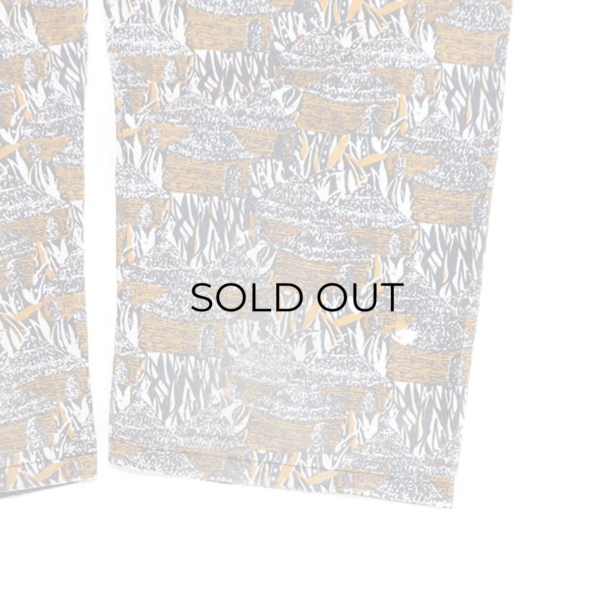 画像11: 80's LONDON WAX PRINTED COTTON ALL OVER PATTERN EASY BEACH PANTS (11)