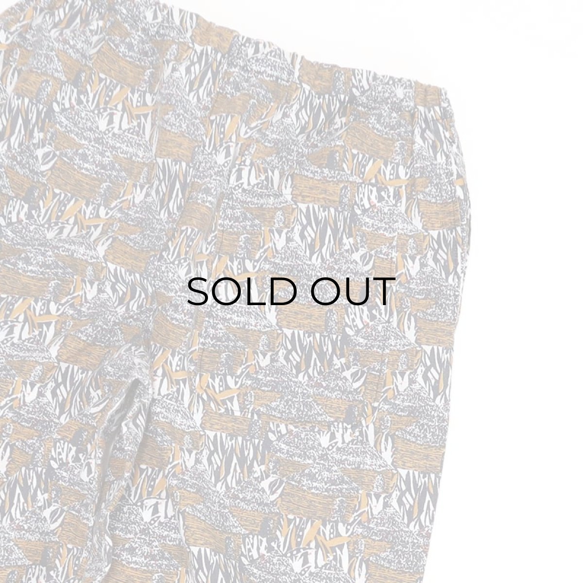 画像8: 80's LONDON WAX PRINTED COTTON ALL OVER PATTERN EASY BEACH PANTS (8)