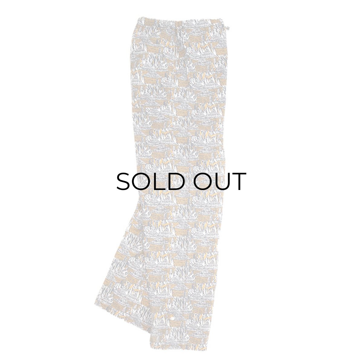 画像3: 80's LONDON WAX PRINTED COTTON ALL OVER PATTERN EASY BEACH PANTS (3)