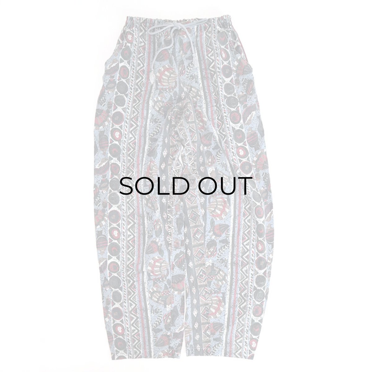 画像2: 80's CHALLENGER COTTON ALL OVER PATTERN EASY BEACH PANTS (2)