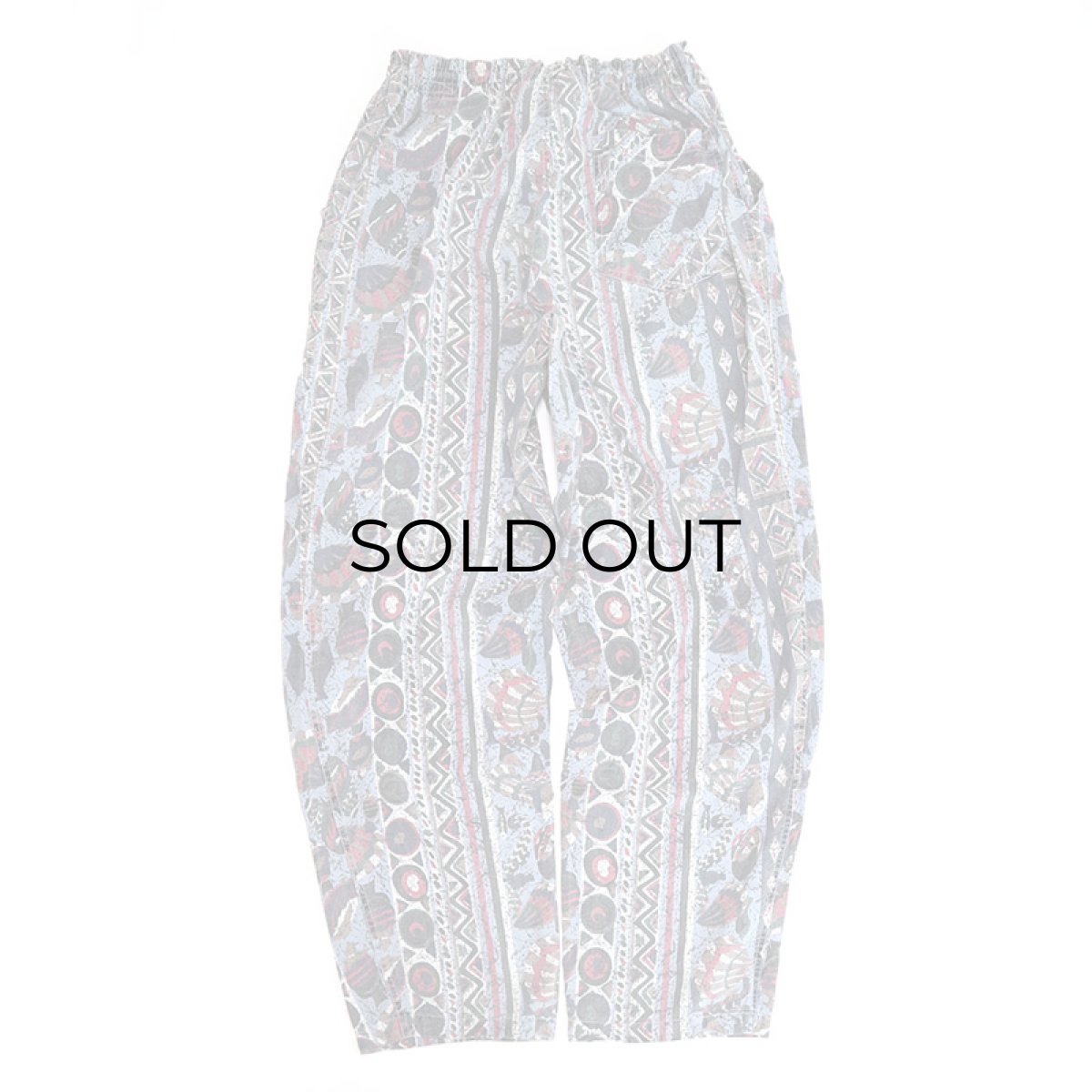 画像4: 80's CHALLENGER COTTON ALL OVER PATTERN EASY BEACH PANTS (4)