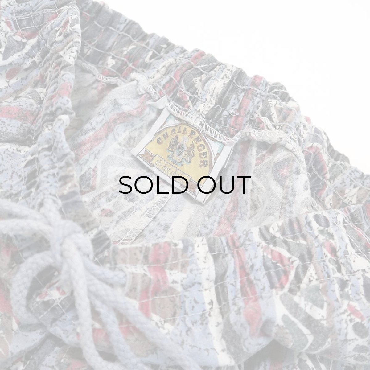 画像9: 80's CHALLENGER COTTON ALL OVER PATTERN EASY BEACH PANTS (9)