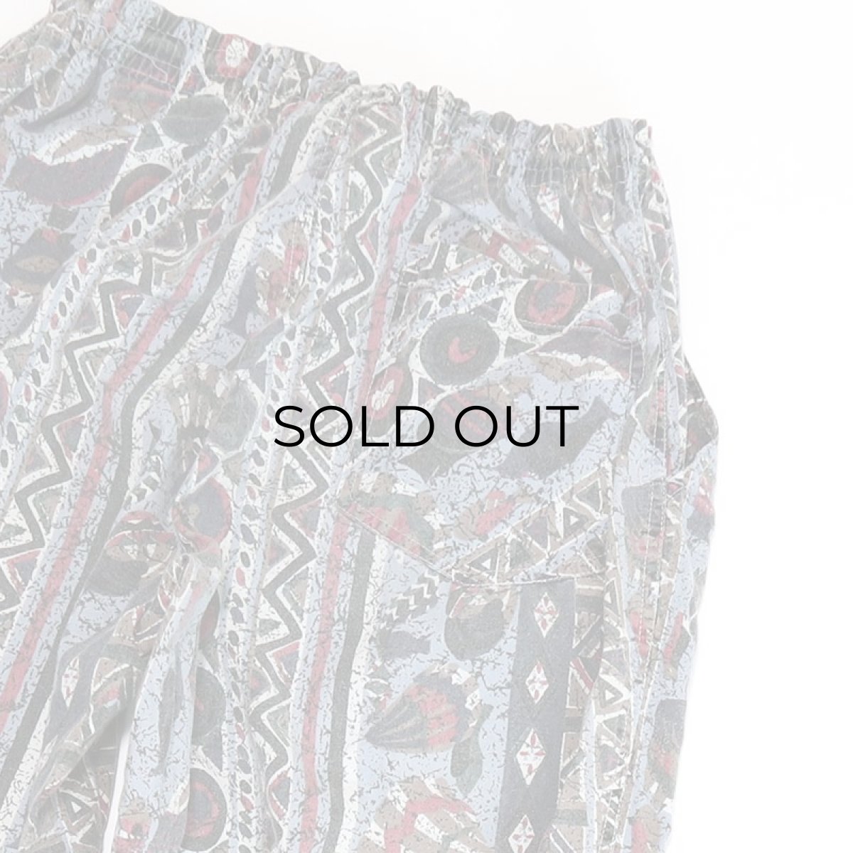 画像8: 80's CHALLENGER COTTON ALL OVER PATTERN EASY BEACH PANTS (8)