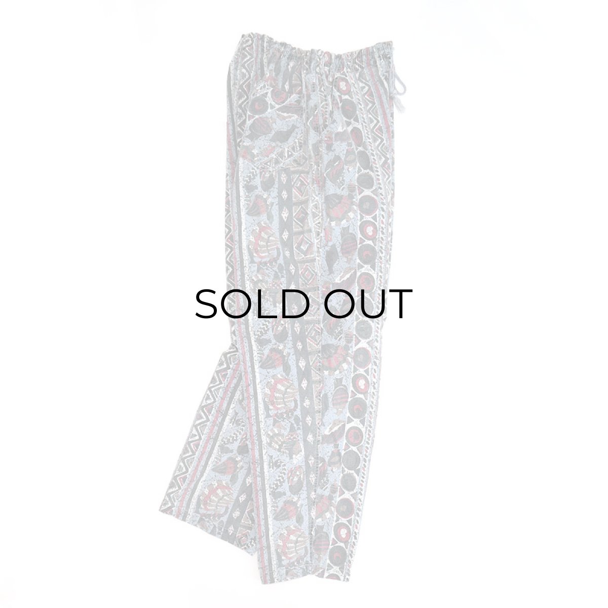 画像3: 80's CHALLENGER COTTON ALL OVER PATTERN EASY BEACH PANTS (3)