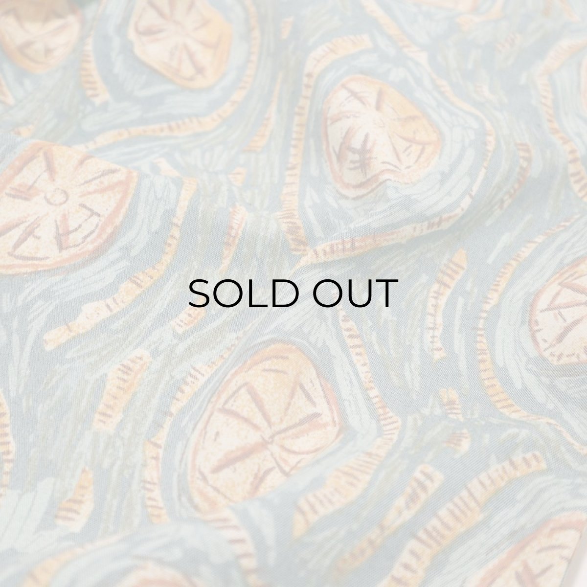 画像11: 80's OXBOW COTTON ALL OVER PATTERN EASY BEACH PANTS "MADE IN FRANCE" (11)