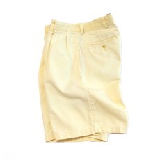 画像1: 90's Polo by Ralph Lauren "POLO CHINO" COTTON TWILL TUCK SHORTS "MADE IN USA" 【W35 程度】 (1)