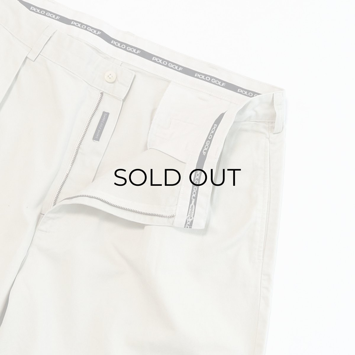 画像4: 〜90's POLO GOLF COTTON TWILL TUCK SHORTS "MADE IN USA" 【W37 程度】 (4)