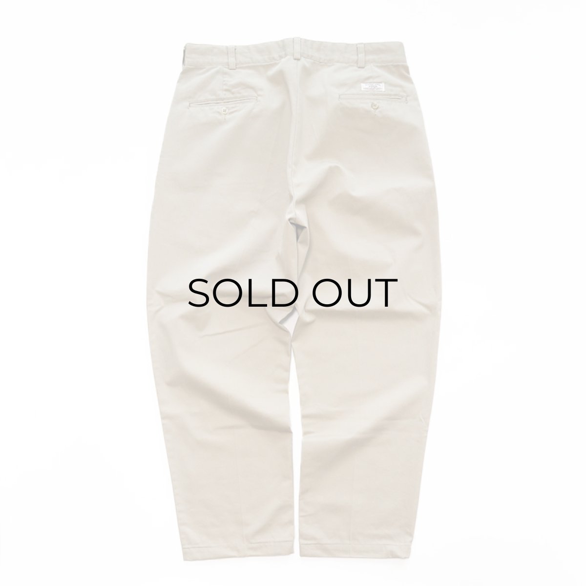 画像3: 90's Polo by Ralph Lauren "POLO CHINO" COTTON TWILL TUCK PANTS "MADE IN CANADA"【W36 x L29.5 程度】 (3)