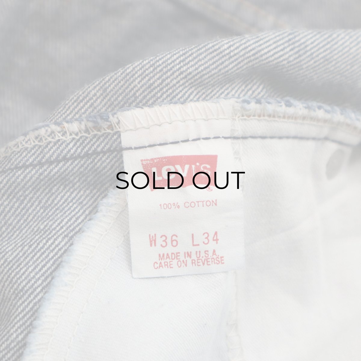 画像10: LEVI'S 517 DENIM BOOTS CUT PANTS "made in USA" 【W36 x L34 程度】 (10)