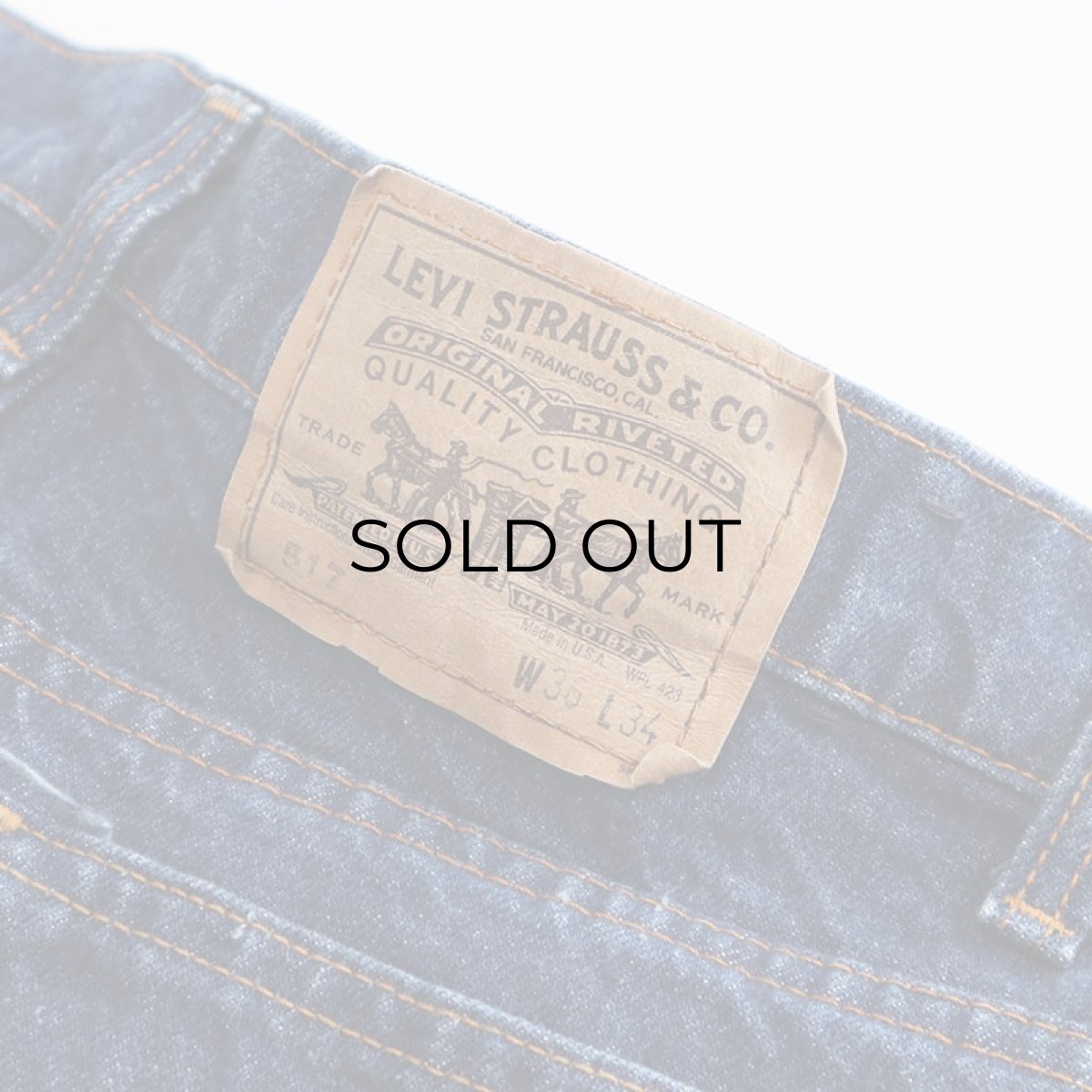 画像8: LEVI'S 517 DENIM BOOTS CUT PANTS "made in USA" 【W36 x L34 程度】 (8)