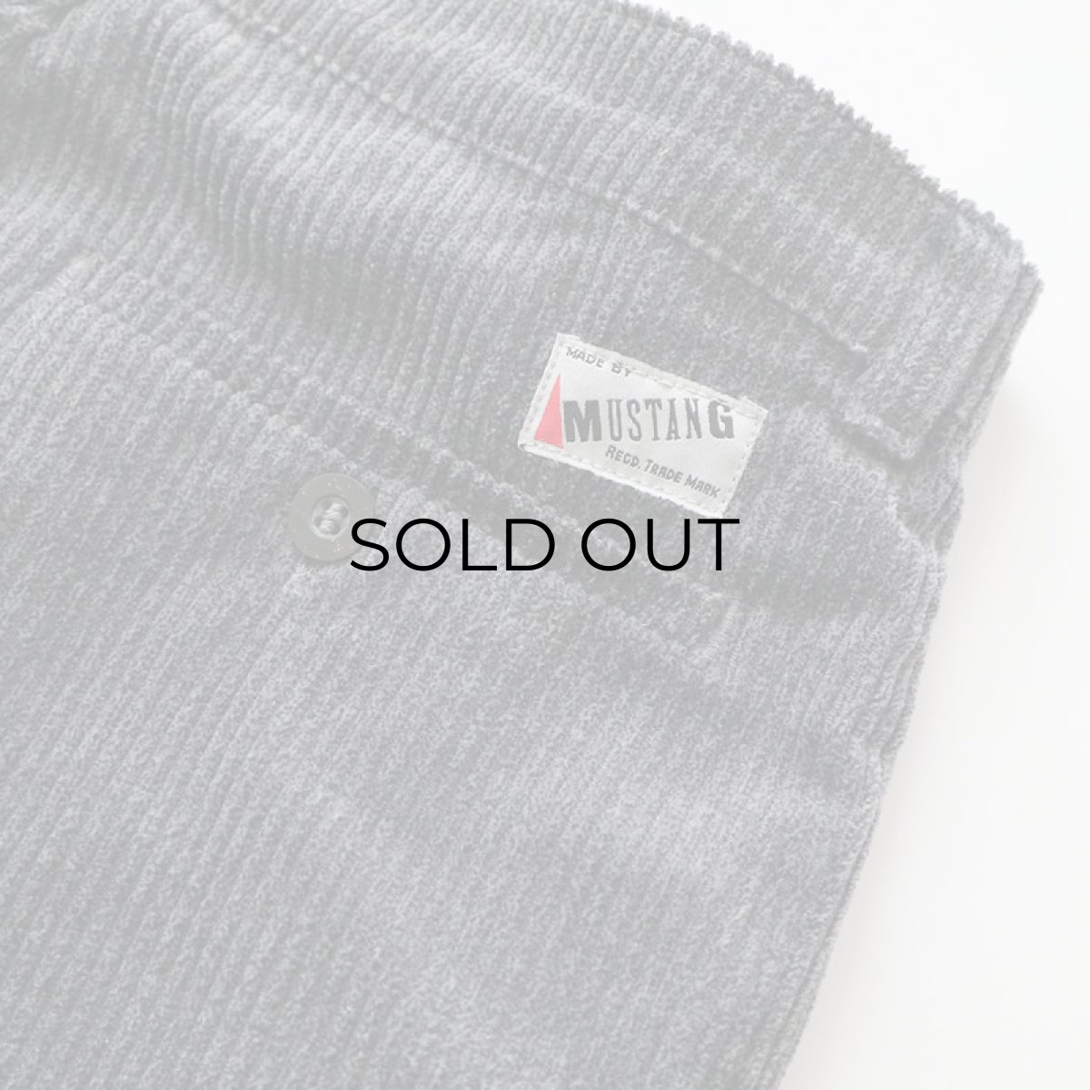 画像6: 80's MUSTANG COTTON WIDE WALE CORDUROY TUCK PANTS【W30 x L27.5 程度】 (6)