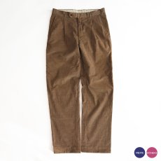 画像1: Heruc Galeria COTTON CASHMERE CORDUROY TUCK PANTS【W33 x L33 程度】 (1)