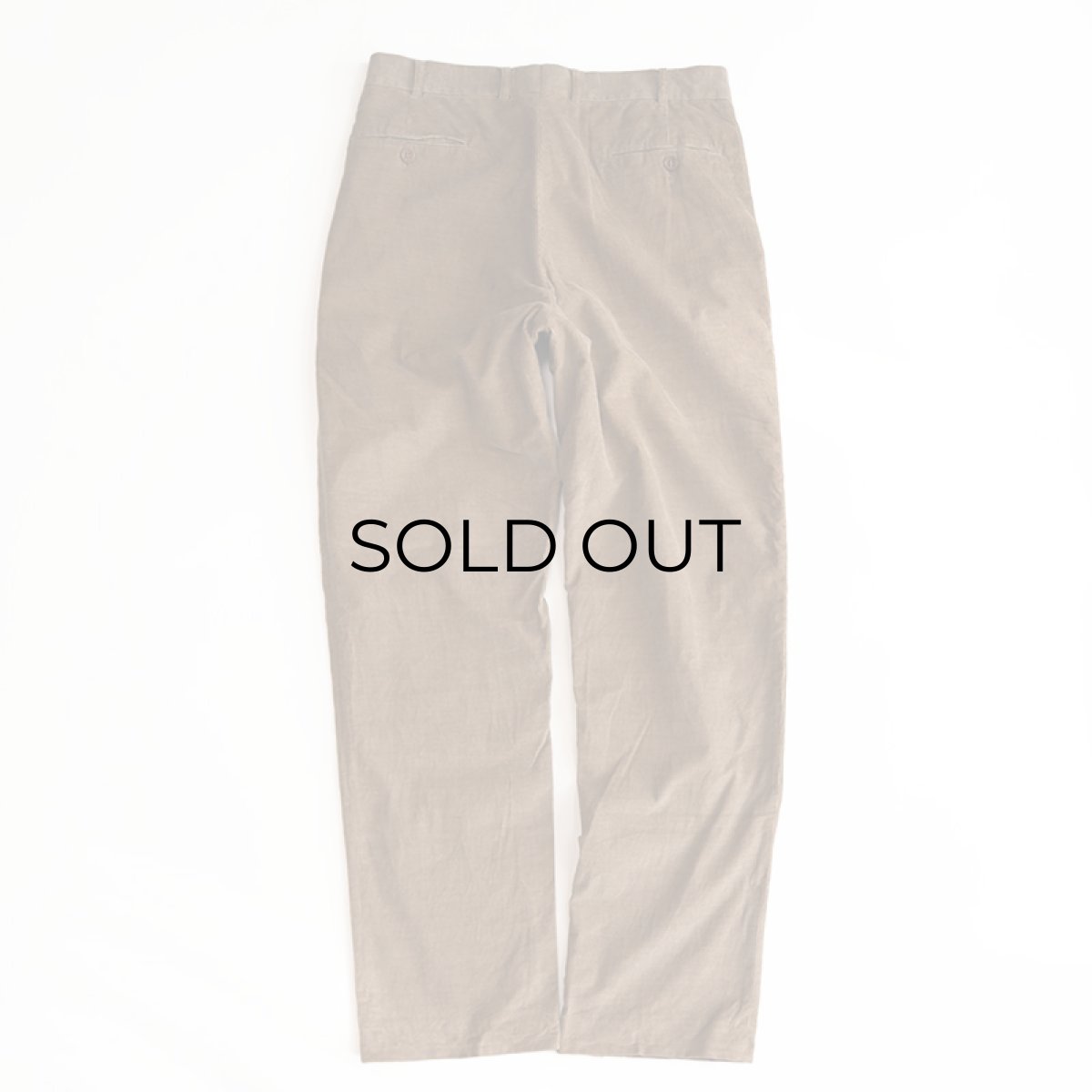 画像3: Heruc Galeria COTTON CASHMERE CORDUROY TUCK PANTS【W33 x L33 程度】 (3)