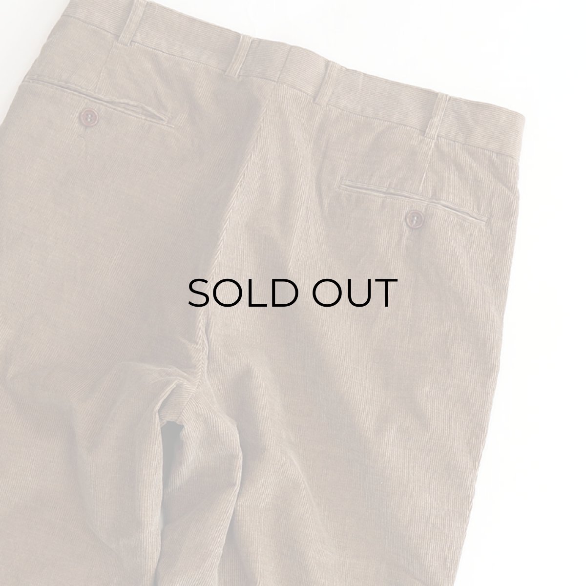 画像7: Heruc Galeria COTTON CASHMERE CORDUROY TUCK PANTS【W33 x L33 程度】 (7)