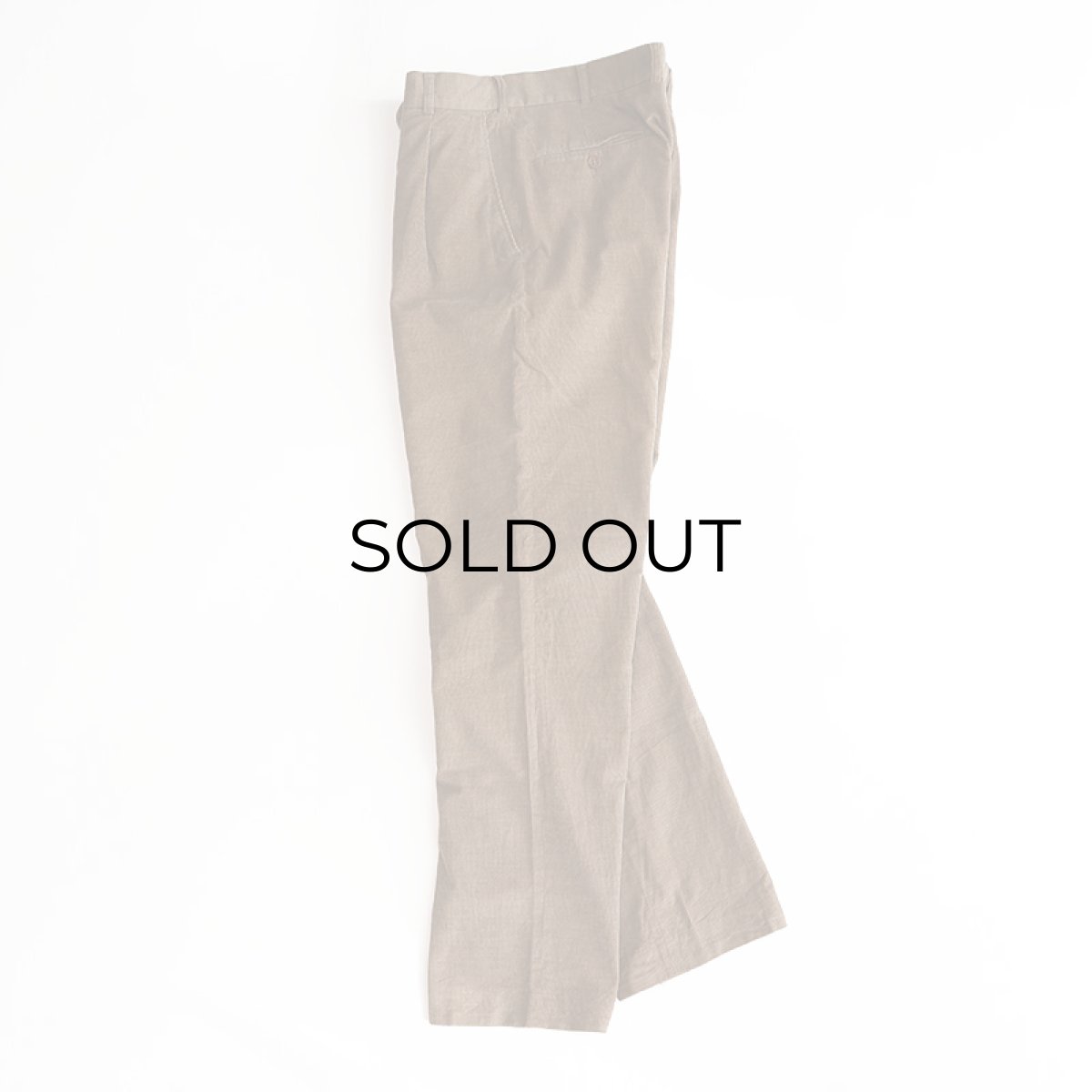画像2: Heruc Galeria COTTON CASHMERE CORDUROY TUCK PANTS【W33 x L33 程度】 (2)