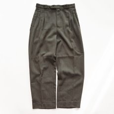 画像1: Old River WOOL POLYESTER WHIPCOAD TUCK SLACKS "MADE IN ITALY" 【W31 x L29 程度】 (1)