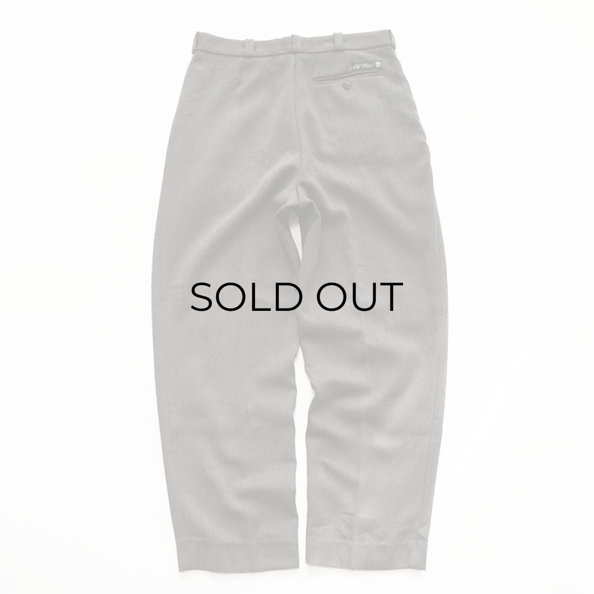 画像3: Old River WOOL POLYESTER WHIPCOAD TUCK SLACKS "MADE IN ITALY" 【W31 x L29 程度】 (3)