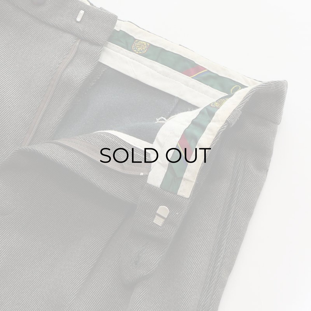 画像5: Old River WOOL POLYESTER WHIPCOAD TUCK SLACKS "MADE IN ITALY" 【W31 x L29 程度】 (5)