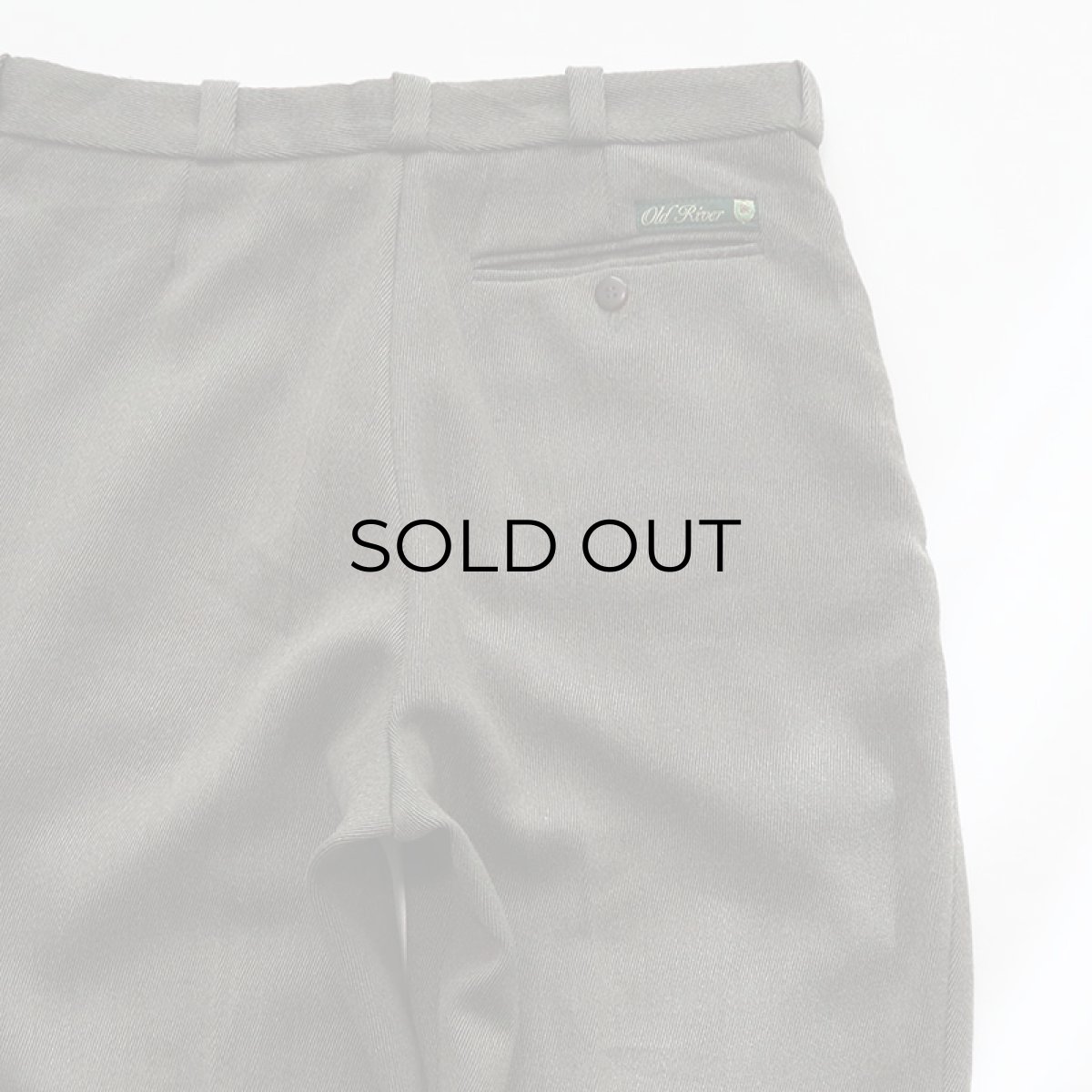 画像7: Old River WOOL POLYESTER WHIPCOAD TUCK SLACKS "MADE IN ITALY" 【W31 x L29 程度】 (7)