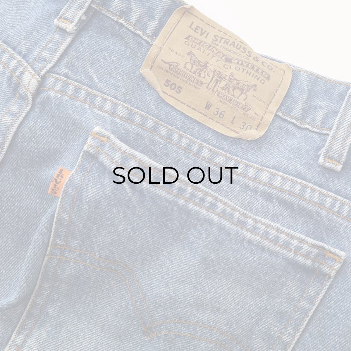 画像10: LEVI'S 505 DENIM PANTS "made in USA" 【W36 x L28 程度】 (10)