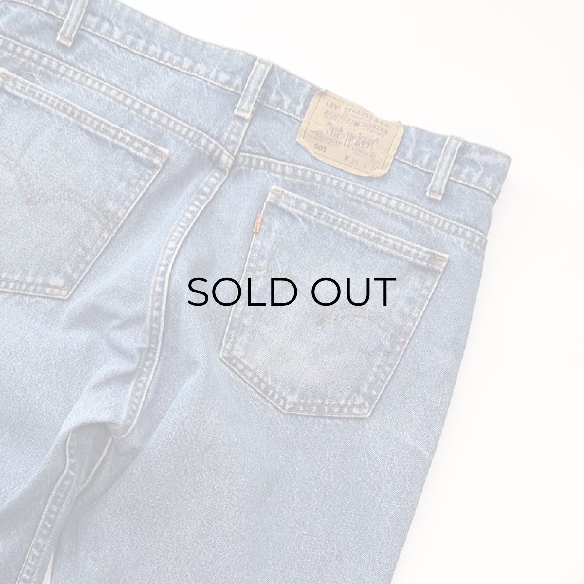 画像9: LEVI'S 505 DENIM PANTS "made in USA" 【W36 x L28 程度】 (9)