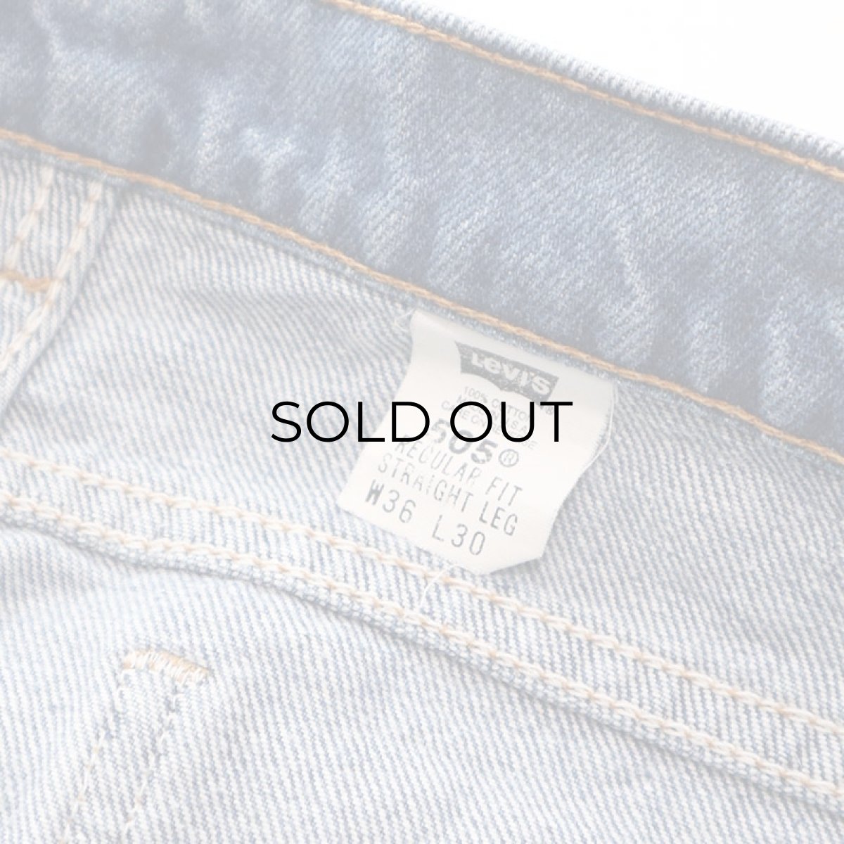 画像12: LEVI'S 505 DENIM PANTS "made in USA" 【W36 x L29 程度】 (12)