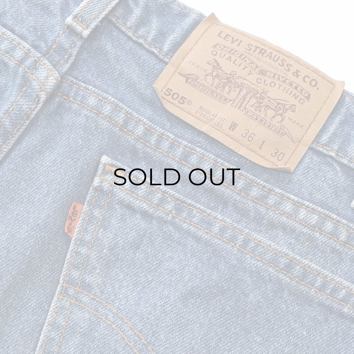 画像10: LEVI'S 505 DENIM PANTS "made in USA" 【W36 x L29 程度】 (10)