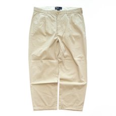 画像1: Polo by Ralph Lauren Lt.Oz. COTTON TWILL TUCK PANTS【W37 x L28 程度】 (1)