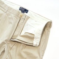 画像4: Polo by Ralph Lauren Lt.Oz. COTTON TWILL TUCK PANTS【W37 x L28 程度】 (4)