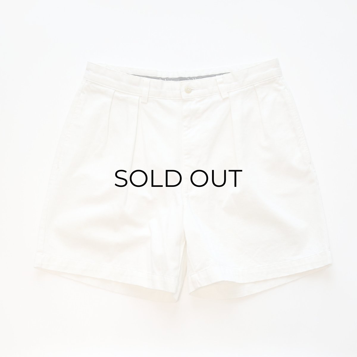 画像1: 〜00's Polo by Ralph Lauren "POLO CHINO" COTTON TWILL TUCK SHORTS 【W33 程度】 (1)