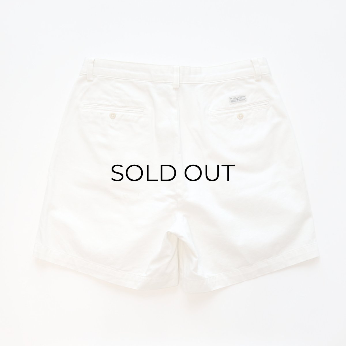画像3: 〜00's Polo by Ralph Lauren "POLO CHINO" COTTON TWILL TUCK SHORTS 【W33 程度】 (3)