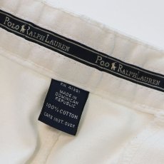 画像7: 〜00's Polo by Ralph Lauren "POLO CHINO" COTTON TWILL TUCK SHORTS 【W33 程度】 (7)