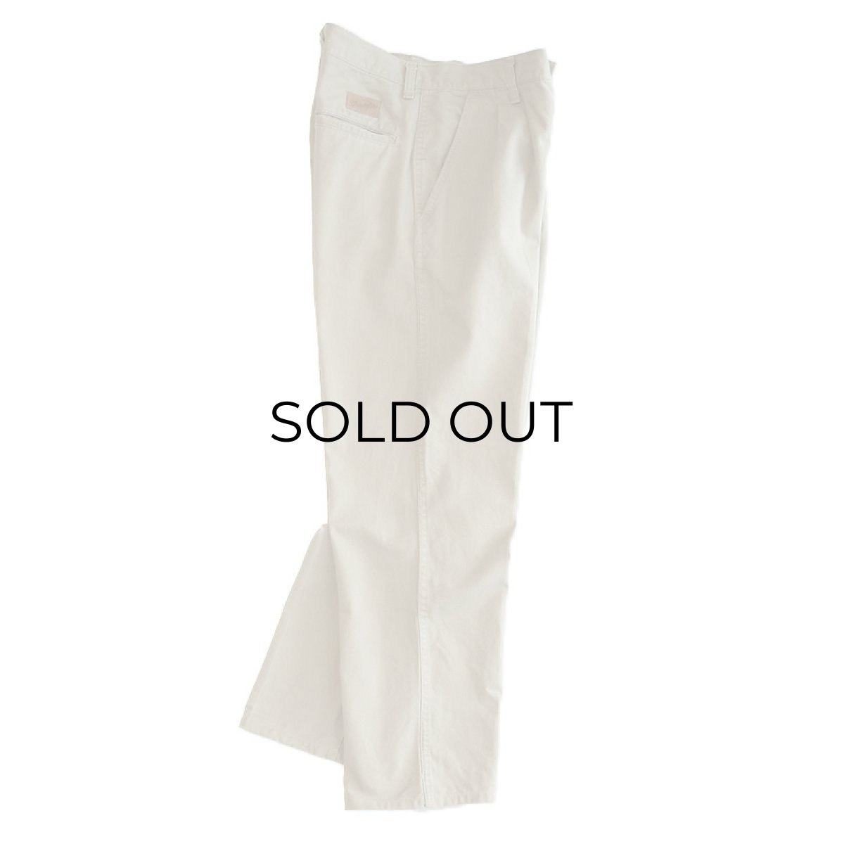 画像2: 80's Wrangler COTTON TWILL TUCK PANTS "MADE IN USA"【W32 x L30 程度】 (2)