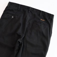 画像7: 〜90's Wrangler BLACK COTTON TWILL TUCK PANTS "MADE IN USA"【W35 x L30.5 程度】 (7)