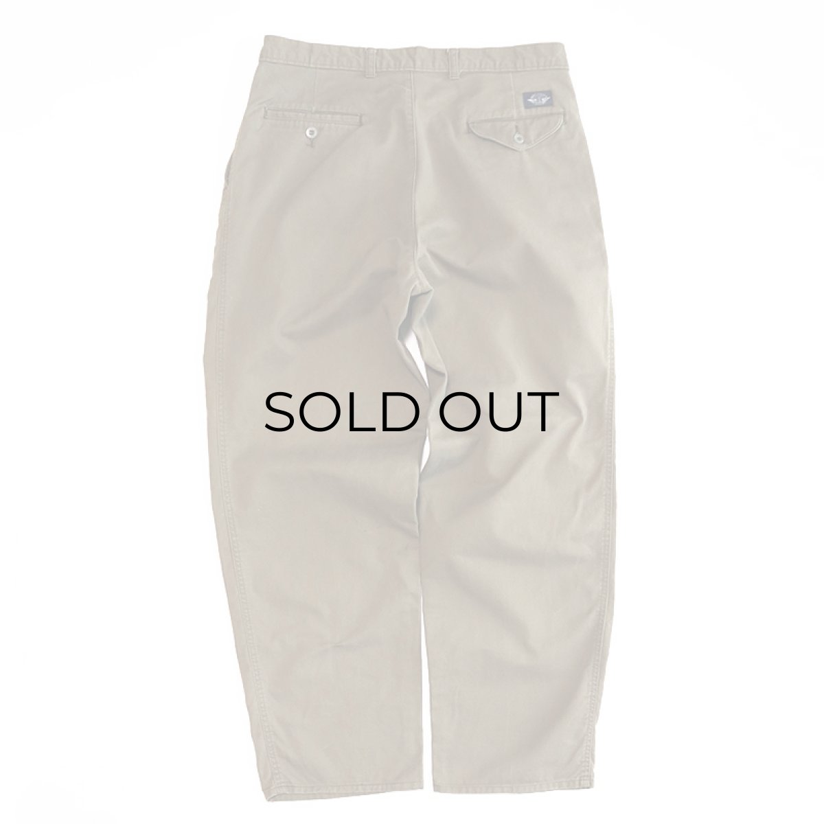 画像3: 〜90's DOCKERS COTTON TWILL TUCK PANTS【W34 x L29.5 程度】 (3)