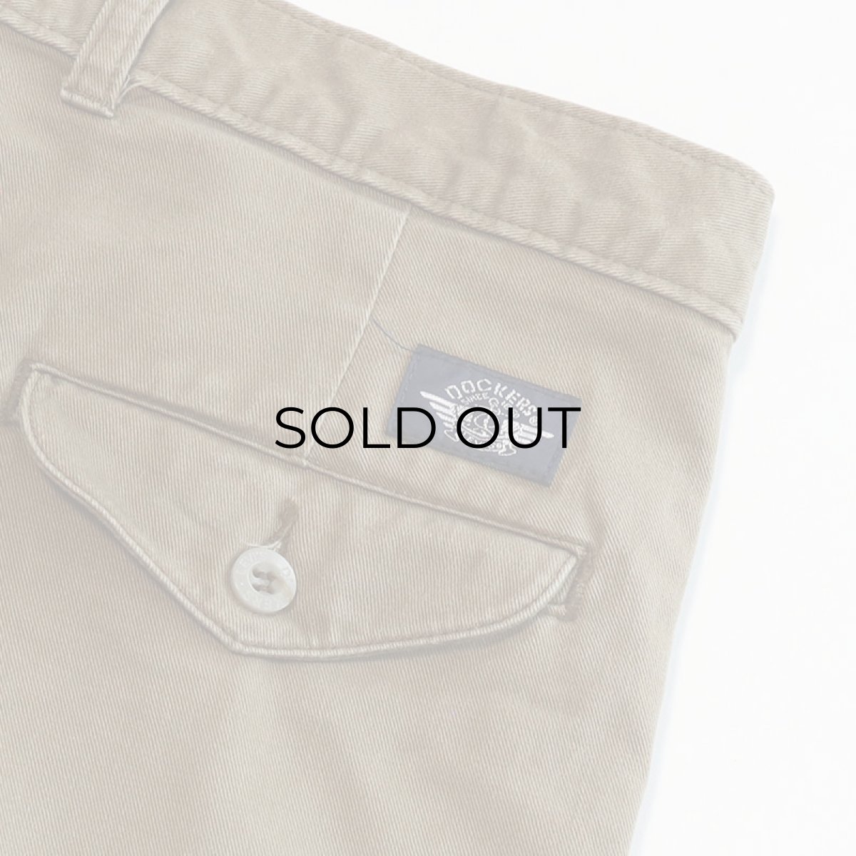 画像8: 〜90's DOCKERS COTTON TWILL TUCK PANTS【W34 x L29.5 程度】 (8)