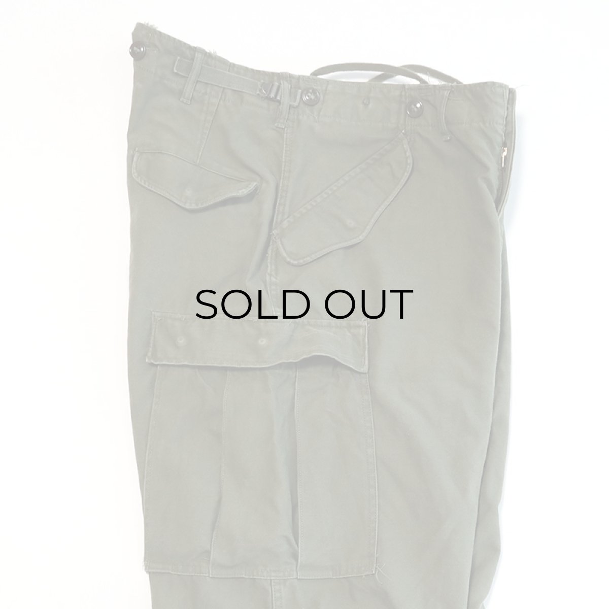 画像8: 50's US ARMY M-51 COTTON SATEEN FIELD CARGO PANTS【MEDIUM-REGULAR】 (8)