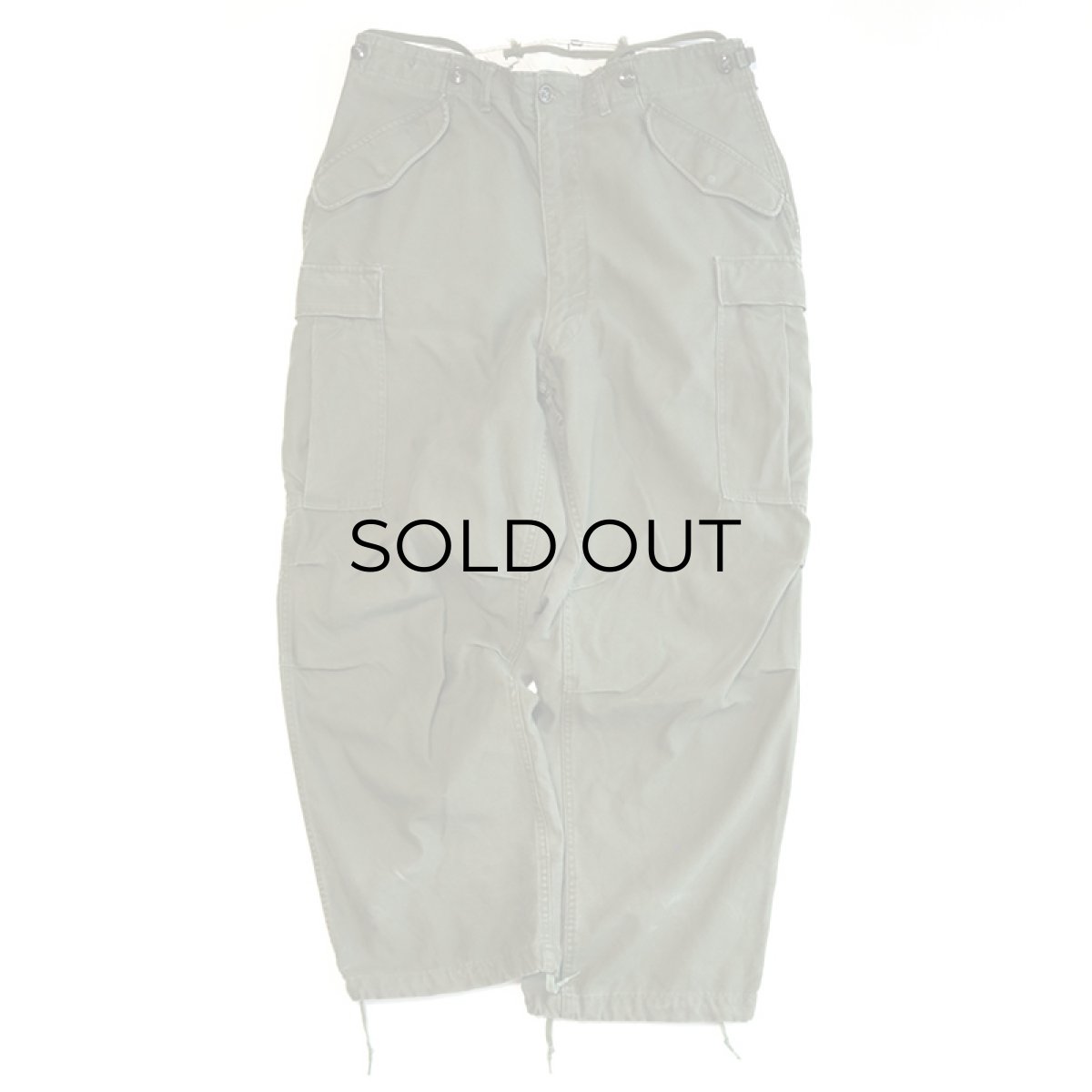 画像2: 50's US ARMY M-51 COTTON SATEEN FIELD CARGO PANTS【MEDIUM-REGULAR】 (2)