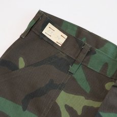 画像9: 〜80's GUNG HO COTTON NYLON WOODLAND CAMOUFLAGE BAKER style WORK PANTS "DEADSTOCK"【W32 x L34 程度】 (9)