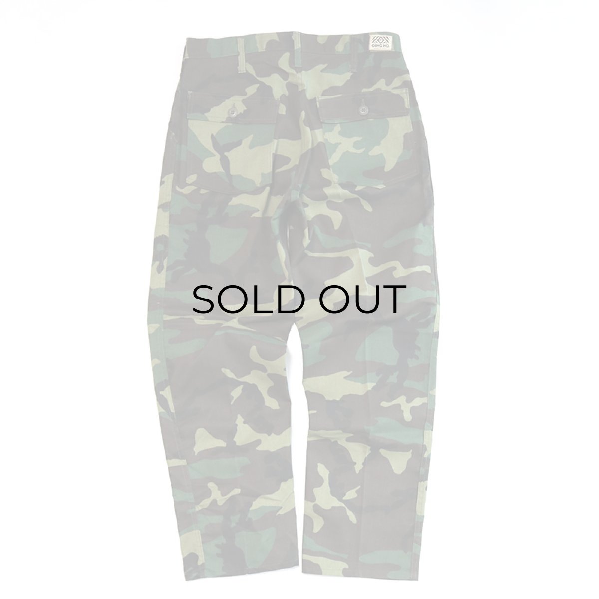 画像4: 〜80's GUNG HO COTTON NYLON WOODLAND CAMOUFLAGE BAKER style WORK PANTS "DEADSTOCK"【W34 x L30 程度】 (4)