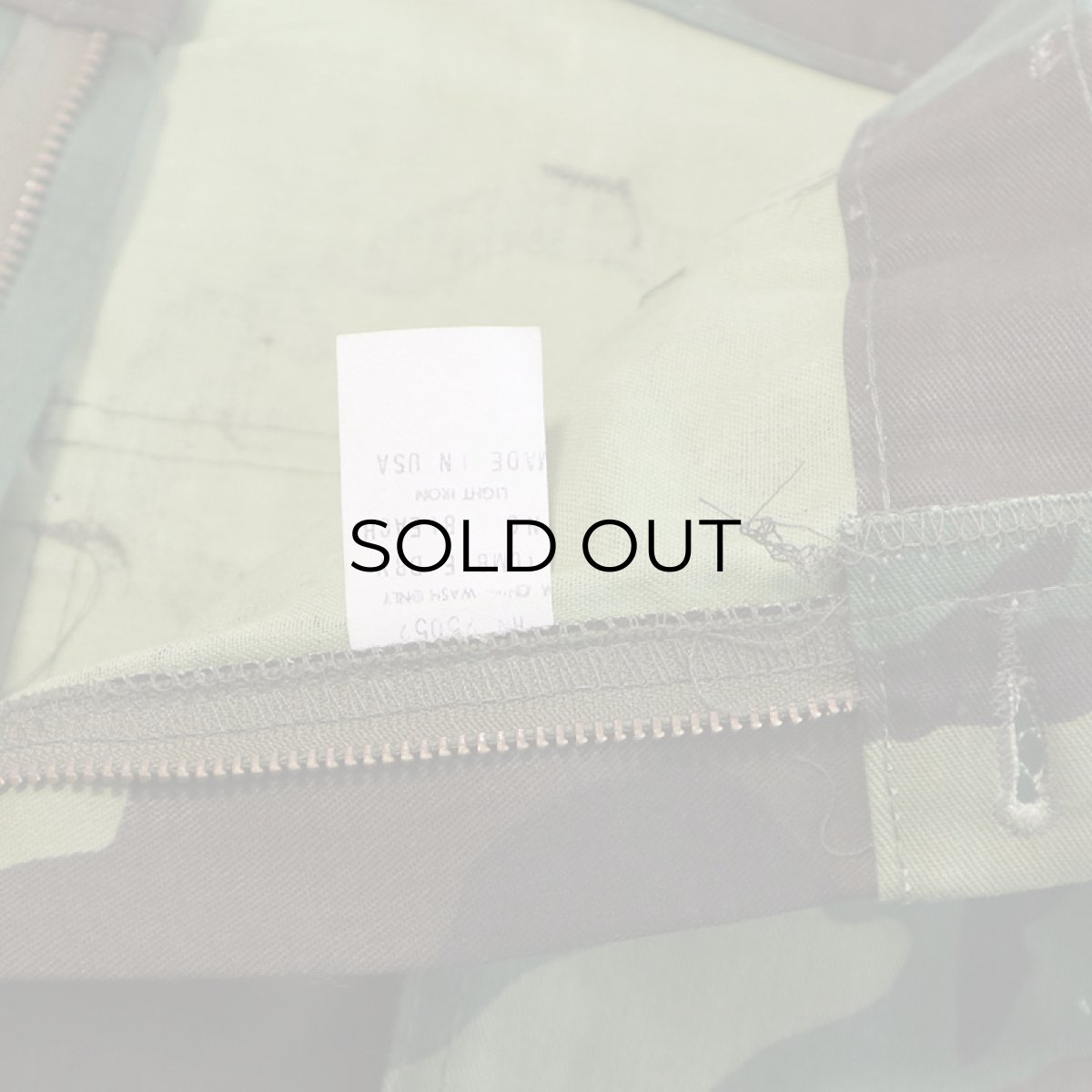 画像10: 〜80's GUNG HO COTTON NYLON WOODLAND CAMOUFLAGE BAKER style WORK PANTS "DEADSTOCK"【W34 x L30 程度】 (10)