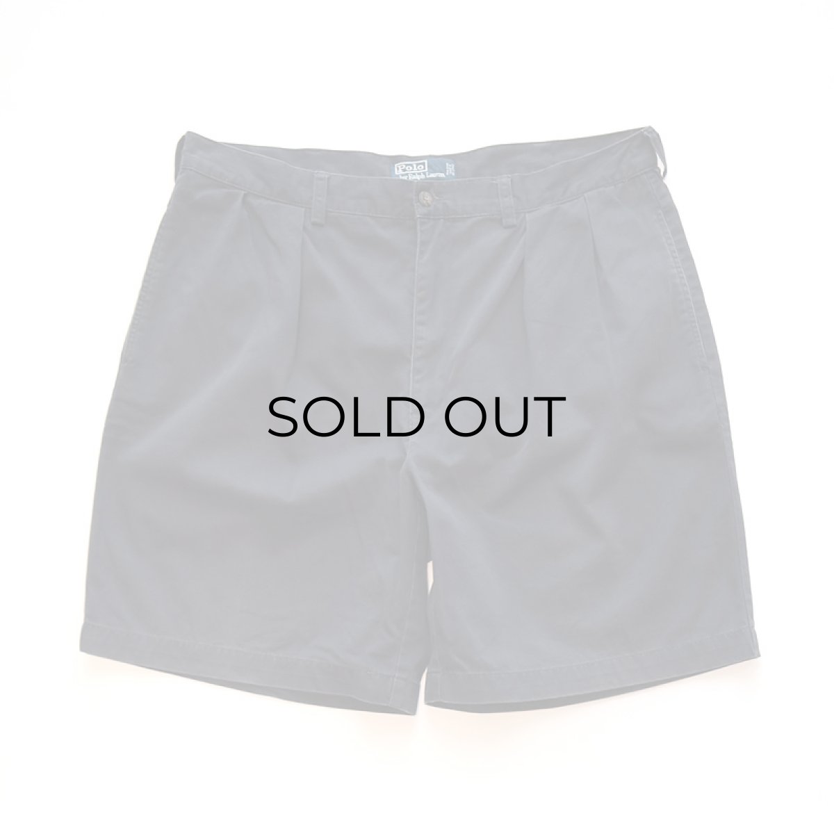 画像1: Polo by Ralph Lauren "POLO CHINO" COTTON TWILL TUCK SHORTS 【W38 程度】 (1)